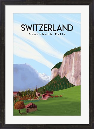 Framed Swiss Alps Print