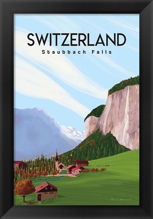 Framed Swiss Alps Print