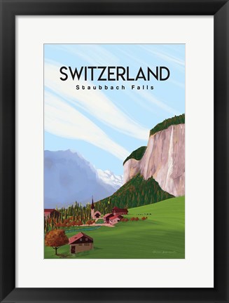 Framed Swiss Alps Print