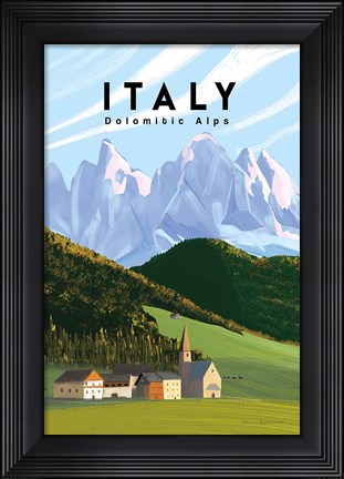 Framed Italian Alps Print