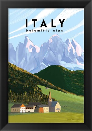 Framed Italian Alps Print