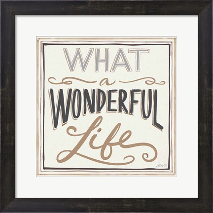 Framed Wonderful Life I Bold Print