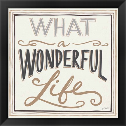 Framed Wonderful Life I Bold Print