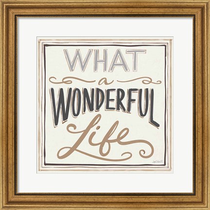 Framed Wonderful Life I Bold Print