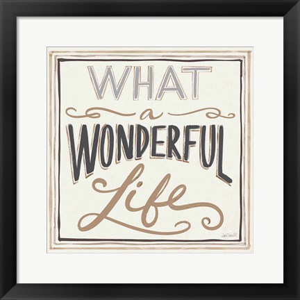 Framed Wonderful Life I Bold Print