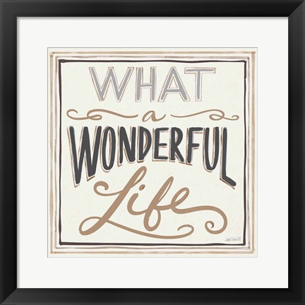 Framed Wonderful Life I Bold Print