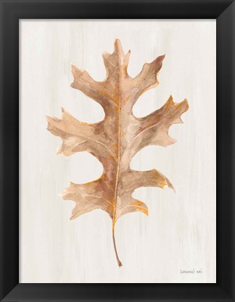 Framed Fallen Leaf I Texture Print