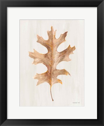 Framed Fallen Leaf I Texture Print