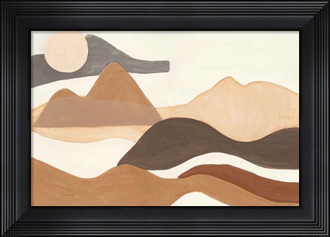 Framed Warm Adobe Boho Print