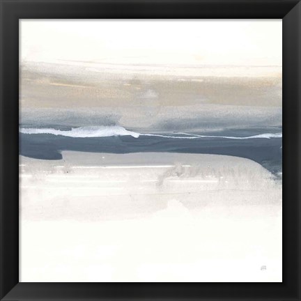 Framed Tonal Blue Gray III Print