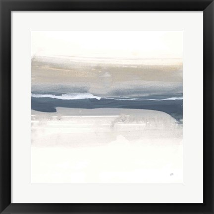 Framed Tonal Blue Gray III Print