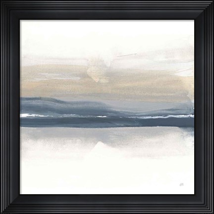 Framed Tonal Blue Gray II Print