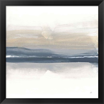 Framed Tonal Blue Gray II Print