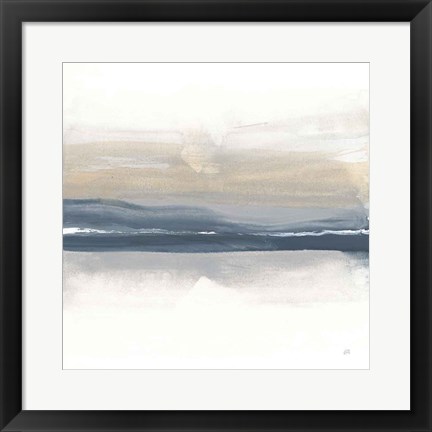 Framed Tonal Blue Gray II Print