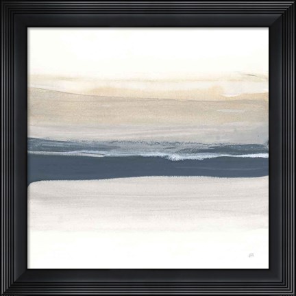 Framed Tonal Blue Gray I Print