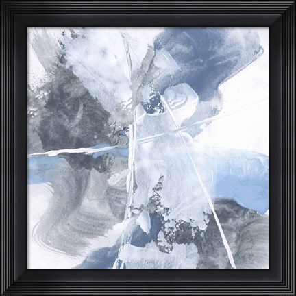 Framed White Line Blues IV Print