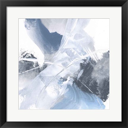 Framed White Line Blues II Print