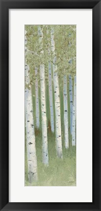 Framed Green Forest I Print