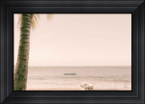 Framed Dominican Fishing Boats Print