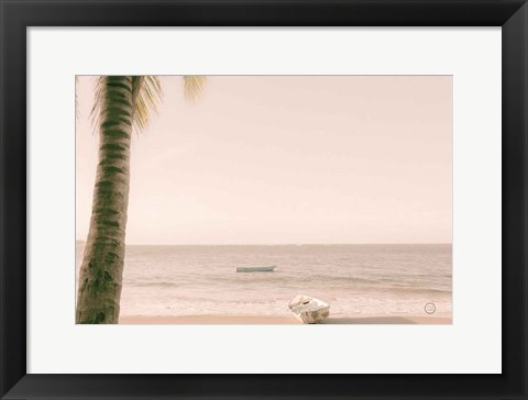 Framed Dominican Fishing Boats Print