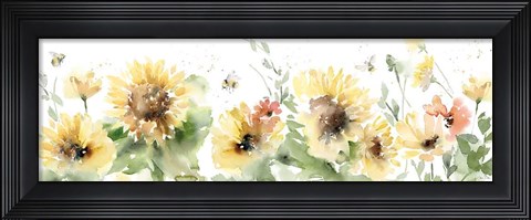 Framed Sunflower Meadow VI Print