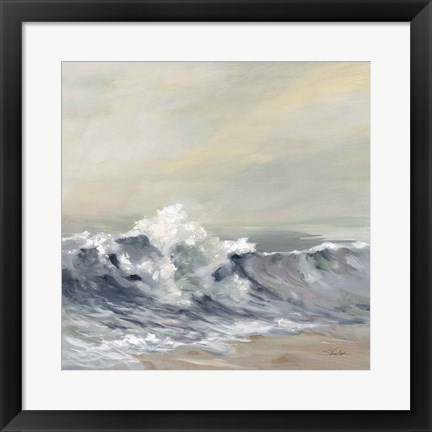 Framed Splashing Wave Print