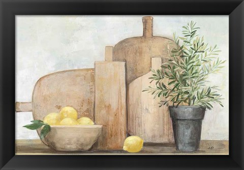 Framed Rustic Kitchen Print