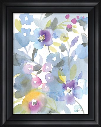 Framed Bright Jewel Garden II Print