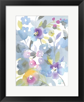 Framed Bright Jewel Garden II Print