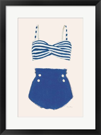 Framed Retro Swimwear II Print