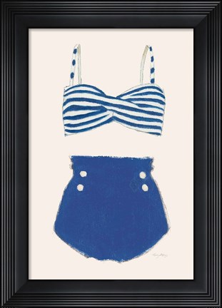 Framed Retro Swimwear II Print