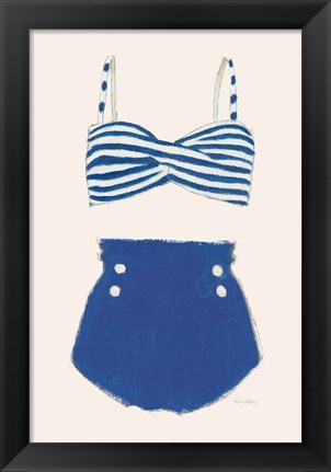 Framed Retro Swimwear II Print