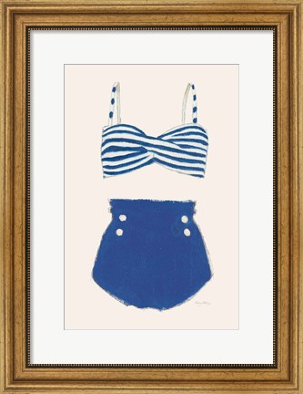 Framed Retro Swimwear II Print