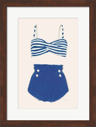 Framed Retro Swimwear II Print