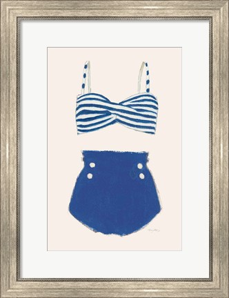 Framed Retro Swimwear II Print