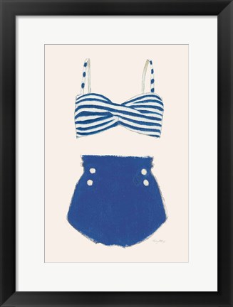 Framed Retro Swimwear II Print