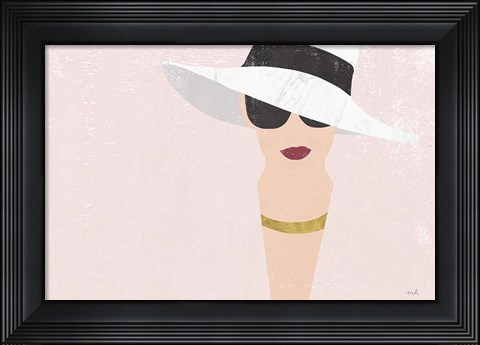 Framed Fashion Forward Rose Gold Print