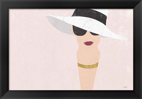 Framed Fashion Forward Rose Gold Print