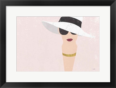 Framed Fashion Forward Rose Gold Print