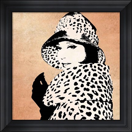 Framed Fashion News II Rose Gold Print