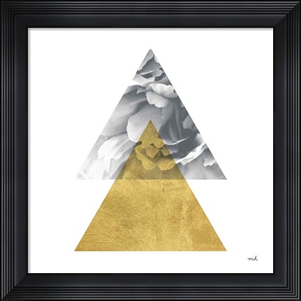 Framed Blossoms II Gold Print