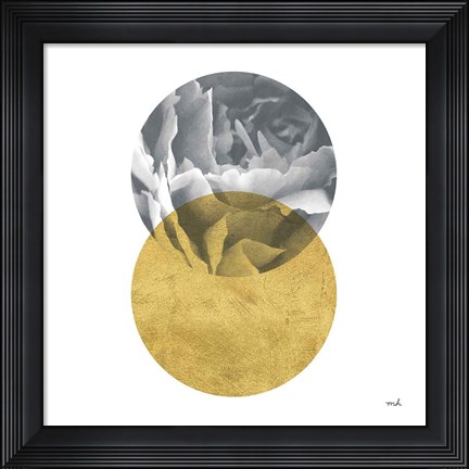 Framed Blossoms I Gold Print