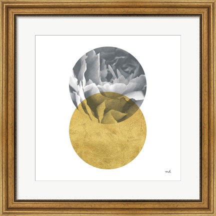 Framed Blossoms I Gold Print