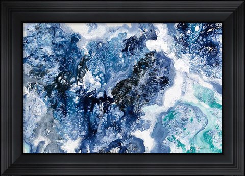 Framed Tidal Reflection Crop Print