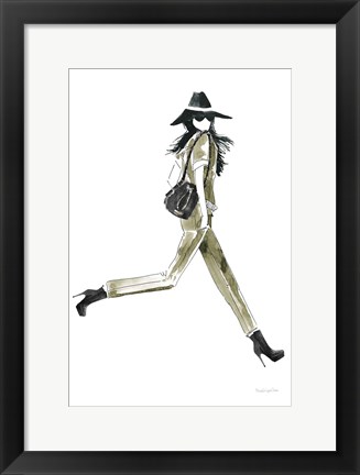 Framed Out On the Town I Olive Print