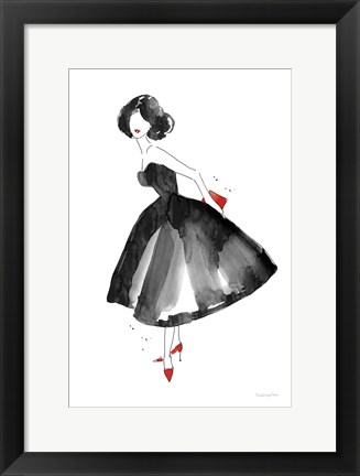 Framed Fashion Debutante with Red Print