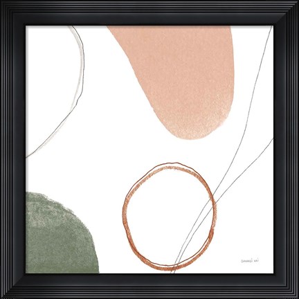 Framed Threads of Motion II Warm Crop Print