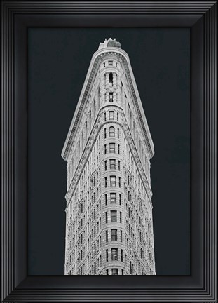 Framed Flatiron Building on Black Print