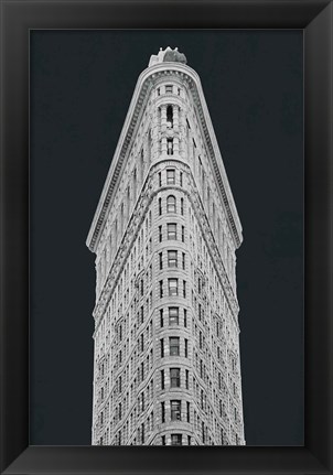 Framed Flatiron Building on Black Print