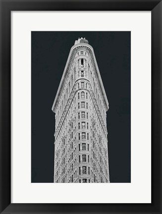 Framed Flatiron Building on Black Print